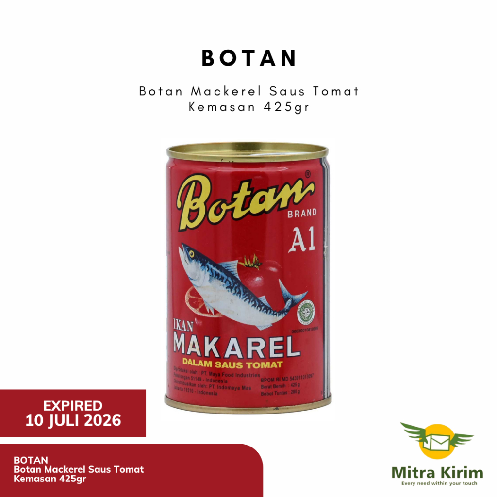 Jual Botan Mackerel Saus Tomat Kemasan 425gr | Shopee Indonesia