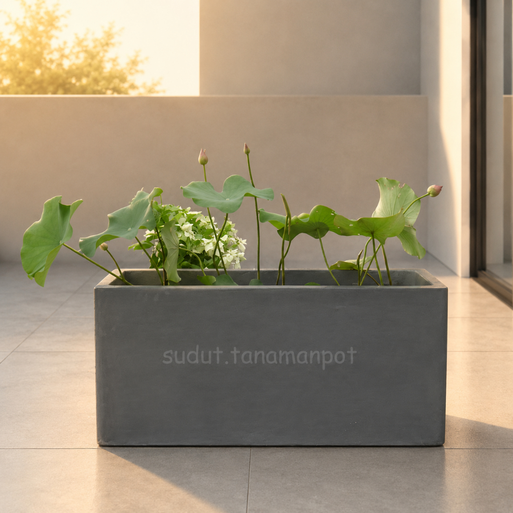 Jual Pot Tanaman Panjang Bahan Semen Planter Box Large PxLxT ...