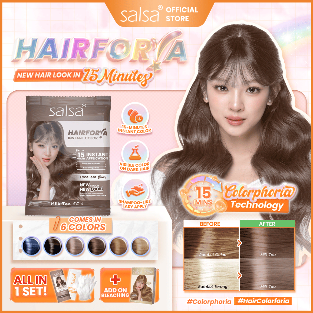 Jual SALSA Hairforia Instant Color | Cat Rambut Permanen Sachet ...