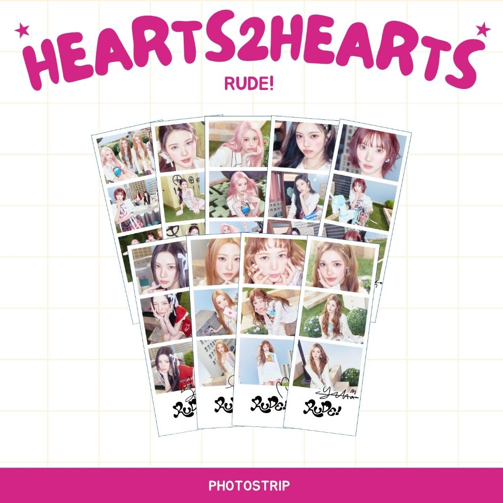 Jual HOLOGRAM PHOTO STRIP HEARTS2HEARTS RUDE FOTO STRIPS KPOP ...