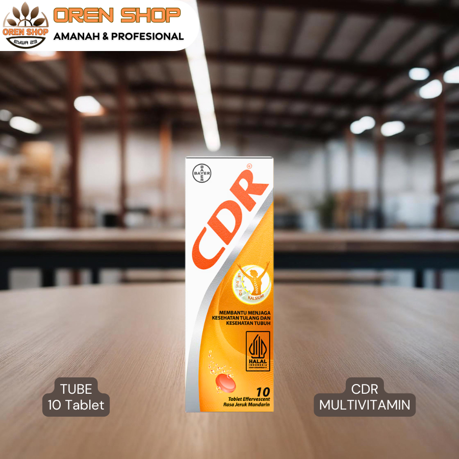 Jual CDR Multivitamin Jeruk Mandarin Tube 10 Tablet | Shopee Indonesia