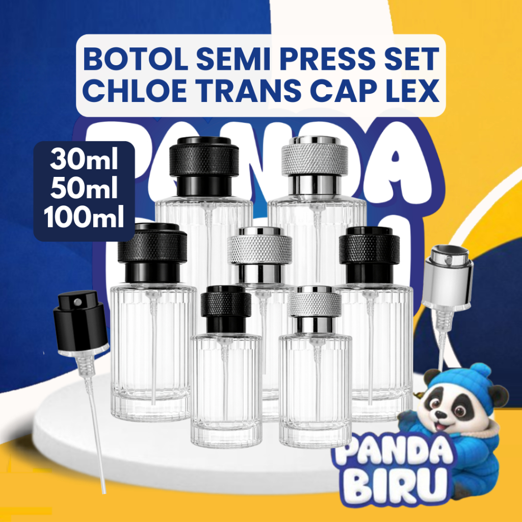 Jual Botol Parfum Semi Press Set Chloe Trans Cap Lex 30ml 50ml 100ml ...
