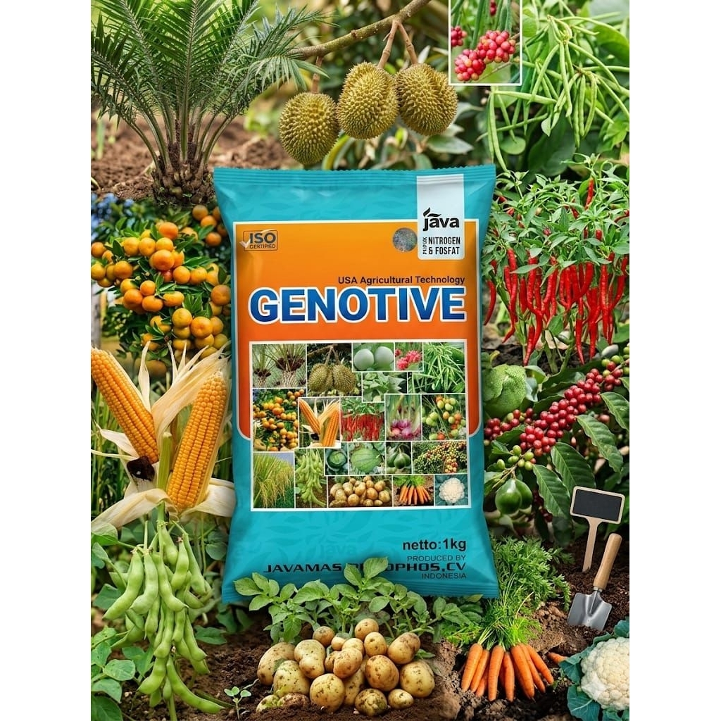 Pupuk Daun GENOTIVE Javamas - 1 Kg