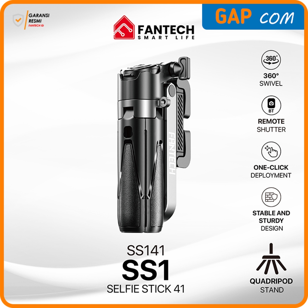 Jual Mini Tongsis Fantech SS141 Stand Tripod Quadpod Selfie Stick 360 ...