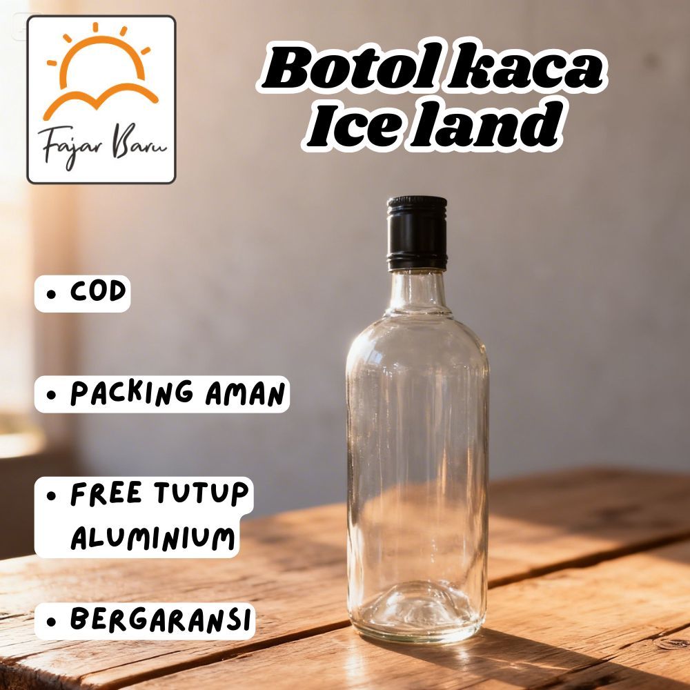 Jual Botol kaca Ice Land / 500 ml & 350 ml / BOTOL KACA JUICE / BOTOL ...
