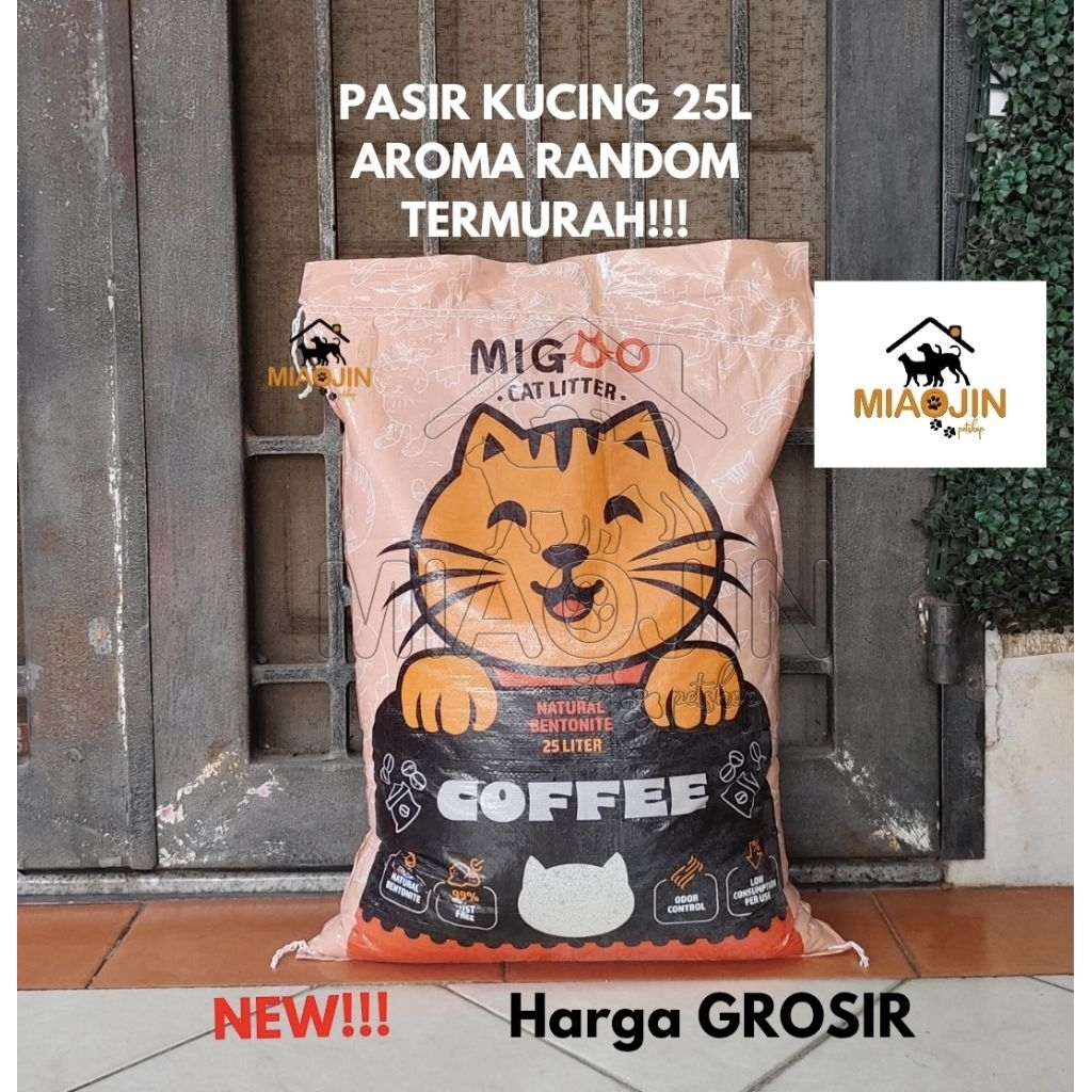 Jual Pasir Kucing Gumpal Wangi CAT 25L Coffee Bentonite Top 20kg Zeolit ...