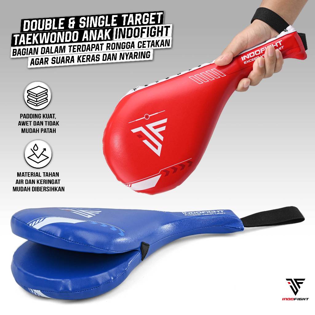 Jual Double Target Taekwondo Sound Indofight Anak Training Target ...