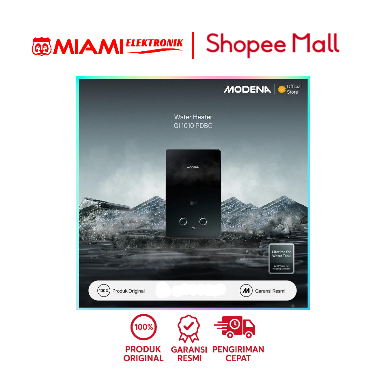 Jual MODENA GI 1010 PDBG / GI1010PDBG GAS INSTANT WATER HEATER | Shopee ...