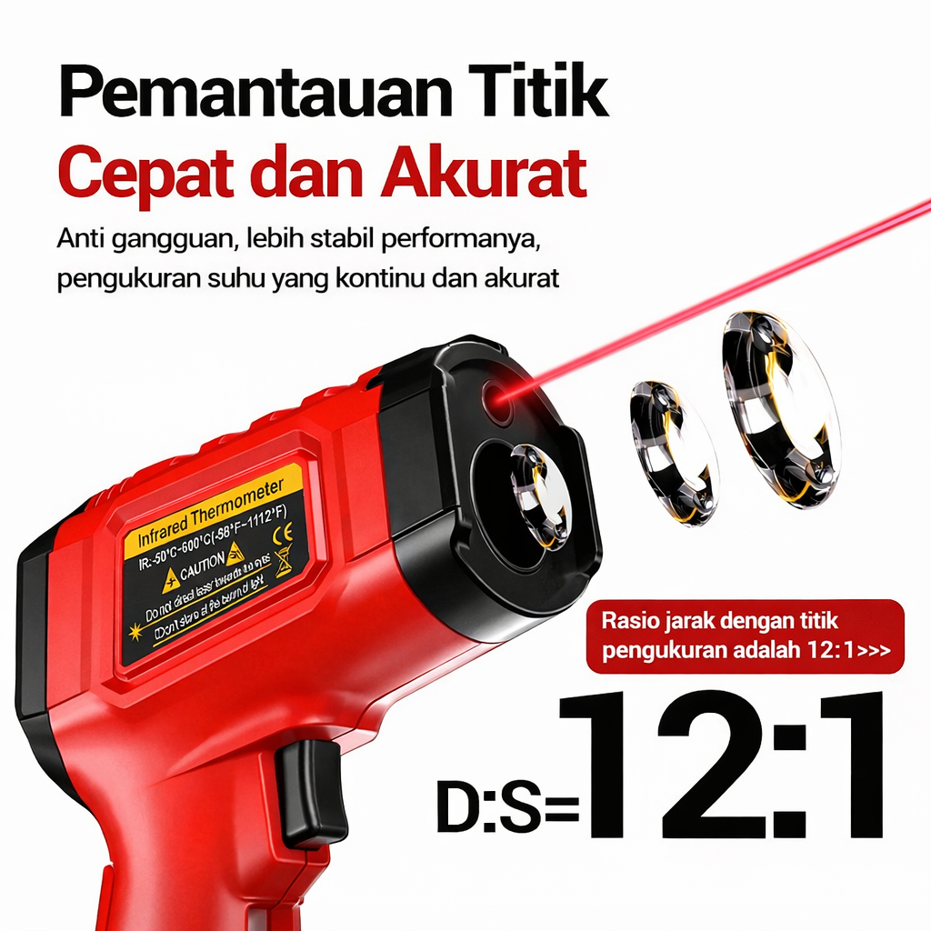 Jual Thermogun Thermometer Industrial Laser Infrared NonContact ...