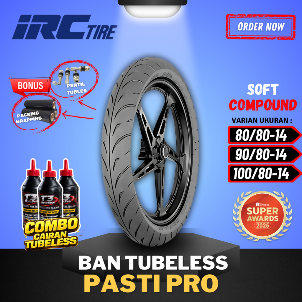 Jual [READY COD] BAN IRC SOFT COMPOUND FASTI PRO ( 80/80-14 / 90/80-14 ...