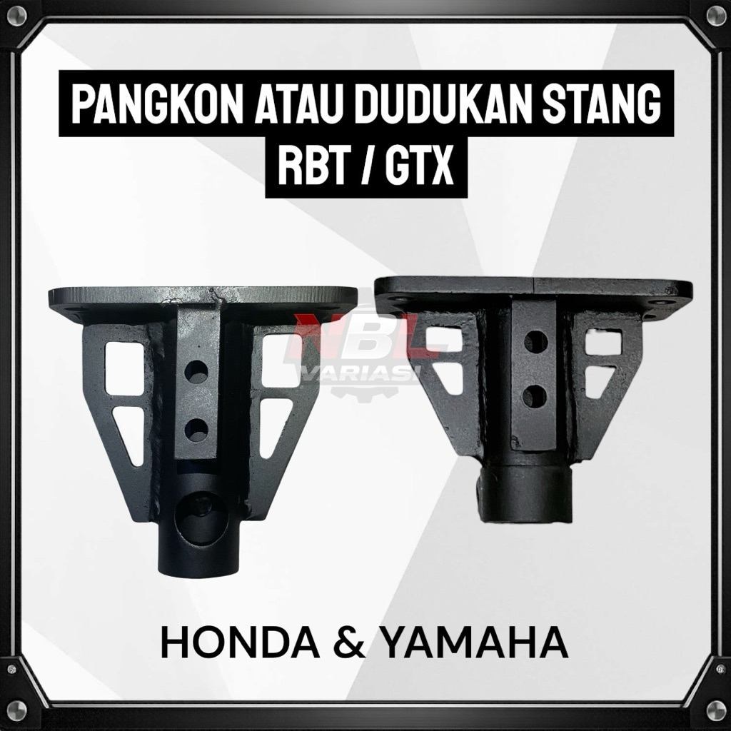 Jual Dudukan Tapak Stang RBT Motor Honda 10cm & Yamaha 8cm Super Kokoh ...