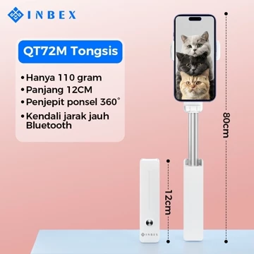 INBEX QT100 Tongsis Tripod Bluetooth 1m Fill Light PL4 Tripod Remote Tongsis Hp Selfie Stick