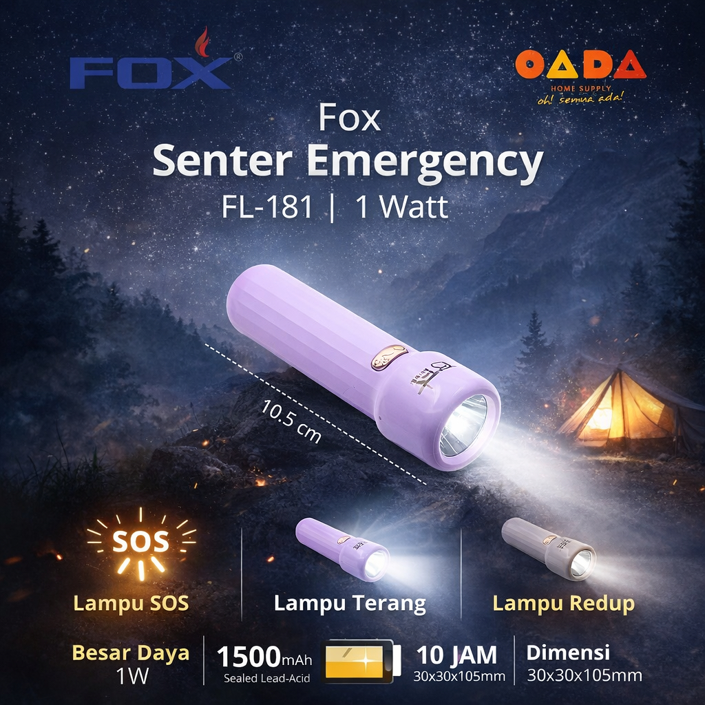 Jual Senter Mini LED Rechargeable Flashlight Cahaya Putih - FOX ...