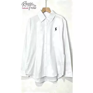 Blouse Wanita Leher V Logo Samping Kemeja Wanita V Korean Style Baju Wanita Lengan Balon Panjang
