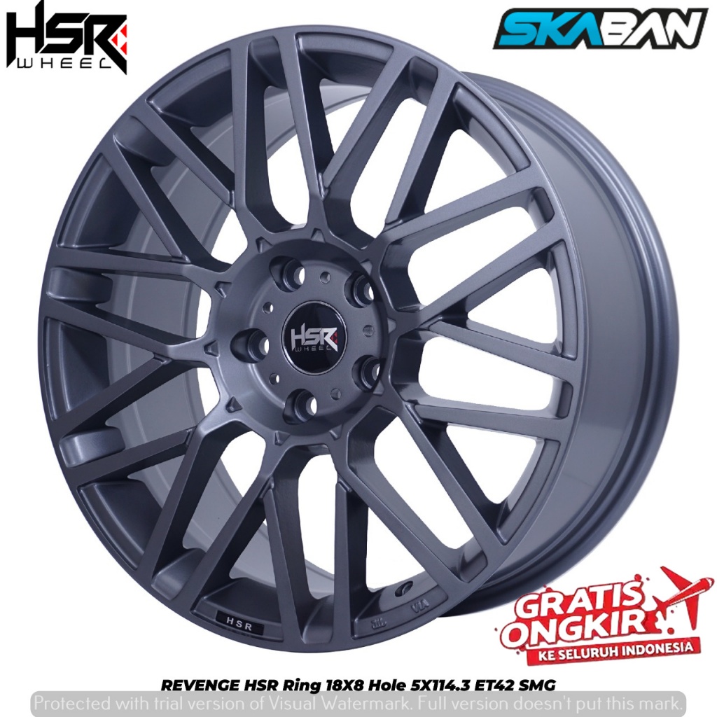 Jual VELG MOBIL RACING HSR REVENGE R18X8 PCD 4X100-4X114,3 ET42 UNTUK ...