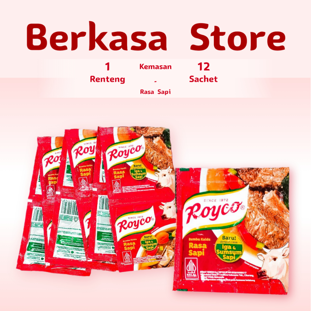 Jual Royco Bumbu Masak Kaldu Rasa Sapi Renteng 12 Sachet | Shopee Indonesia