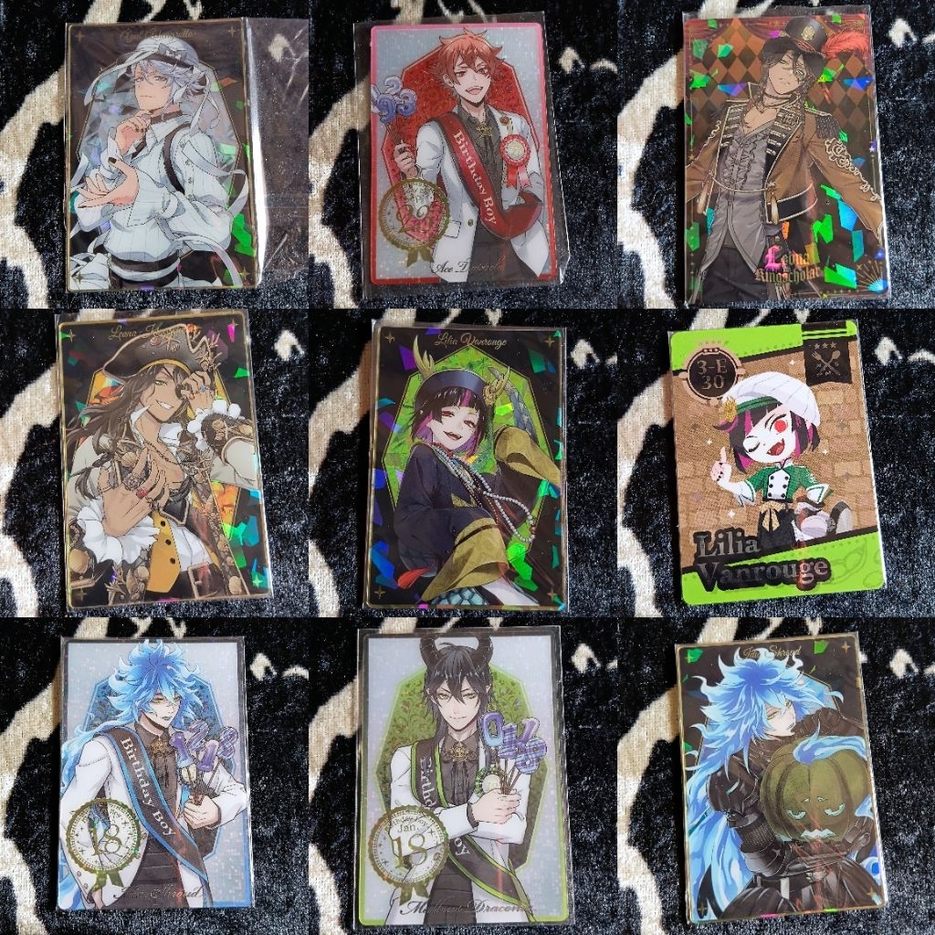 Jual [Official] Twisted wonderland merch card malleus idia leona azul ...