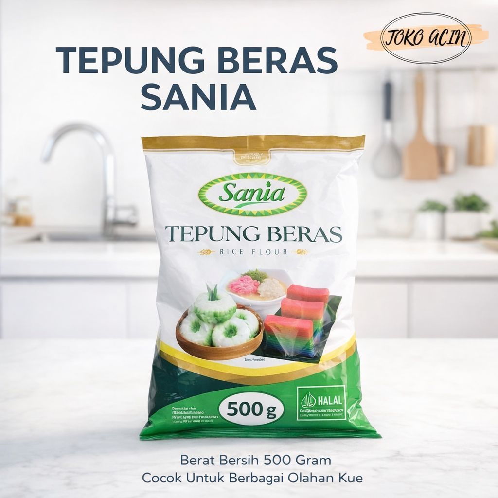 Jual TOKOACIN | Tepung Beras Sania 500gr | Rice Flour Tepung Beras ...