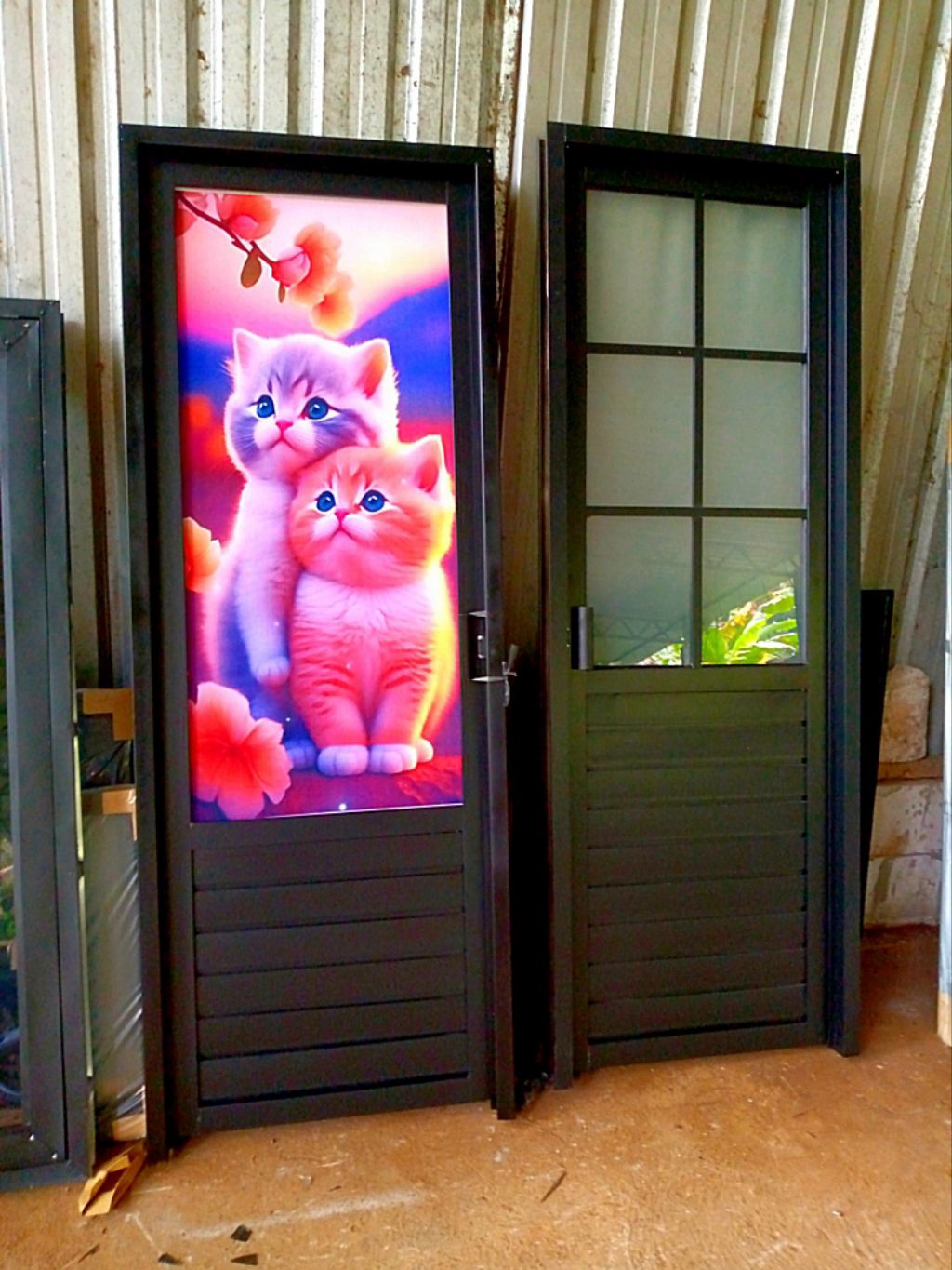 Jual pintu kamar mandi minimalis 70×190. pintu toilet. pintu alumunium ...