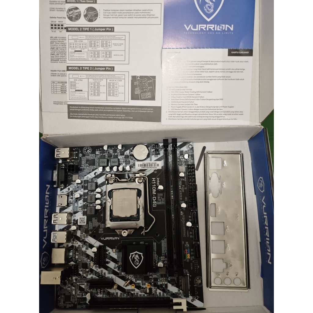 Jual Paket Mobo H110-D4G + processor Intel Gen 8 | Shopee Indonesia