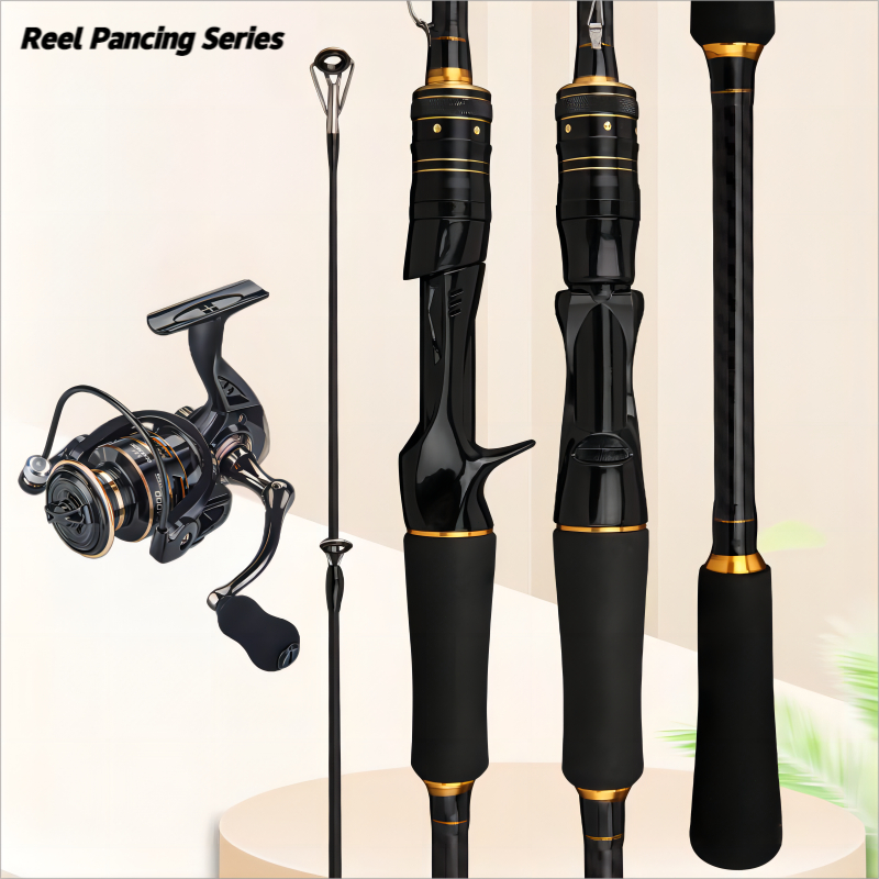 Joran Pancing Set 1.65m 2.10m Carbon Fiber Spinning Fishing