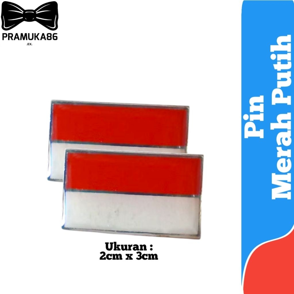 Jual Pin Bendera Merah Putih Lapis Resin / Pin Bros Merah Putih Ukuran ...