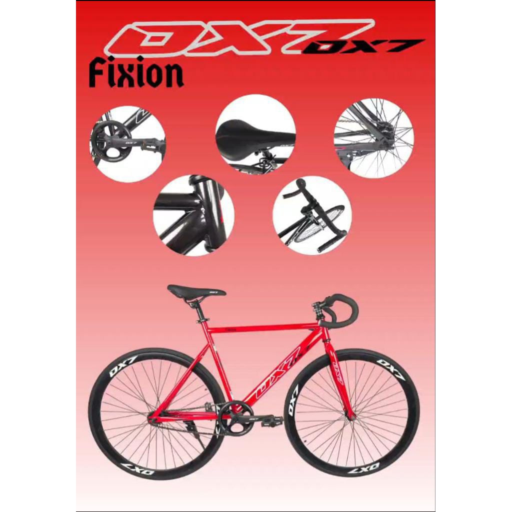 Jual SEPEDA FIXIE FIXION OX7 700c REM TORPEDO / ROAD BIKE / SEPEDA ...