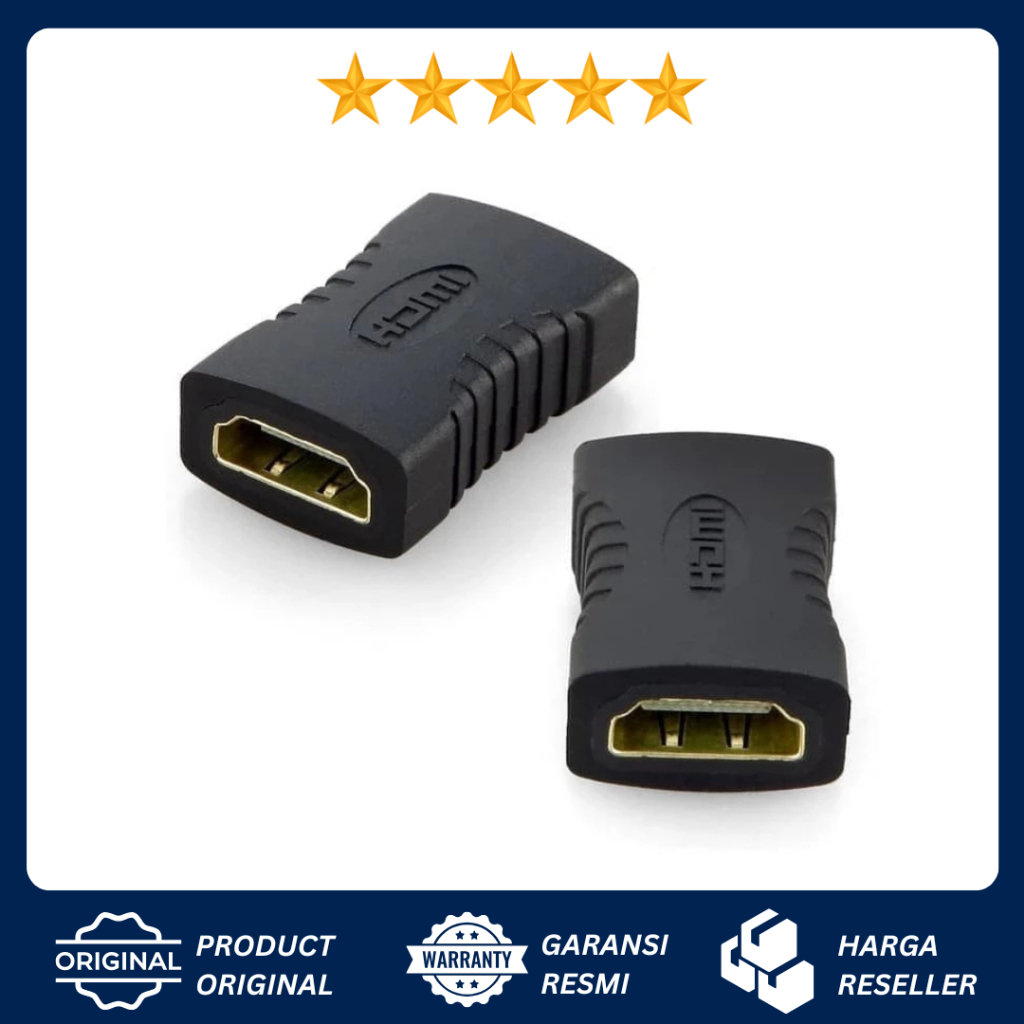 Jual SAMBUNGAN HDMI MODEL LURUS FEMALE TO FEMALE ADAPTER CONNECTOR TV ...