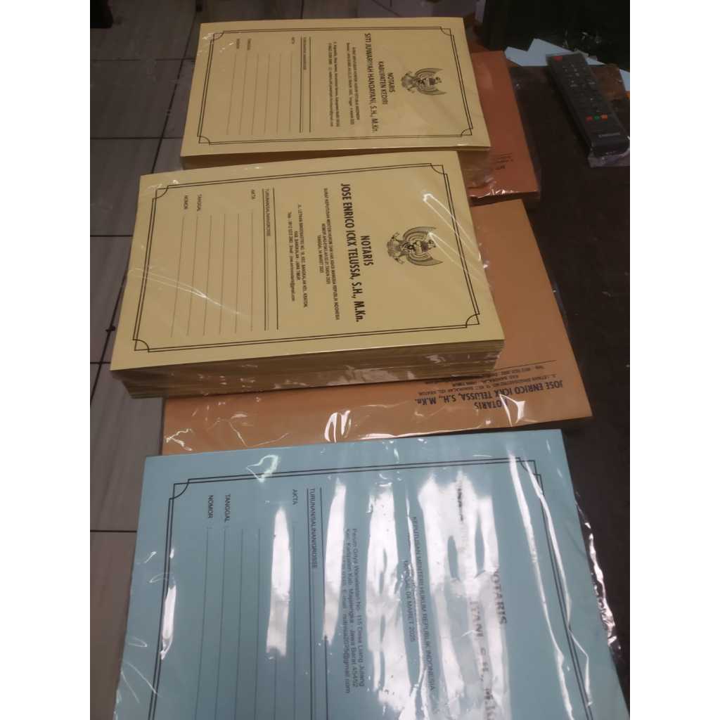 Jual Map Notaris PPAT 24x36 Stopmap Akta Notaris Map Berkas Kantor ...