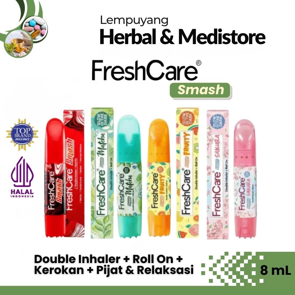 Jual FRESHCARE Smash Aroma Fruity Matcha Merah Sakura - Double Inhaler ...