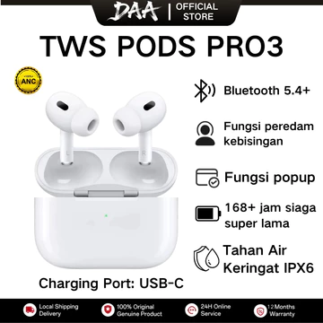 DAA TWS GEN4 Bluetooth 5.4 Earphone Headset ANC Noise Reduction Earphone Olahraga Game IPX6