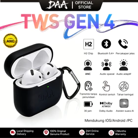 DAA TWS GEN4 Bluetooth 5.4 Earphone Headset ANC Noise Reduction Earphone Olahraga Game IPX6