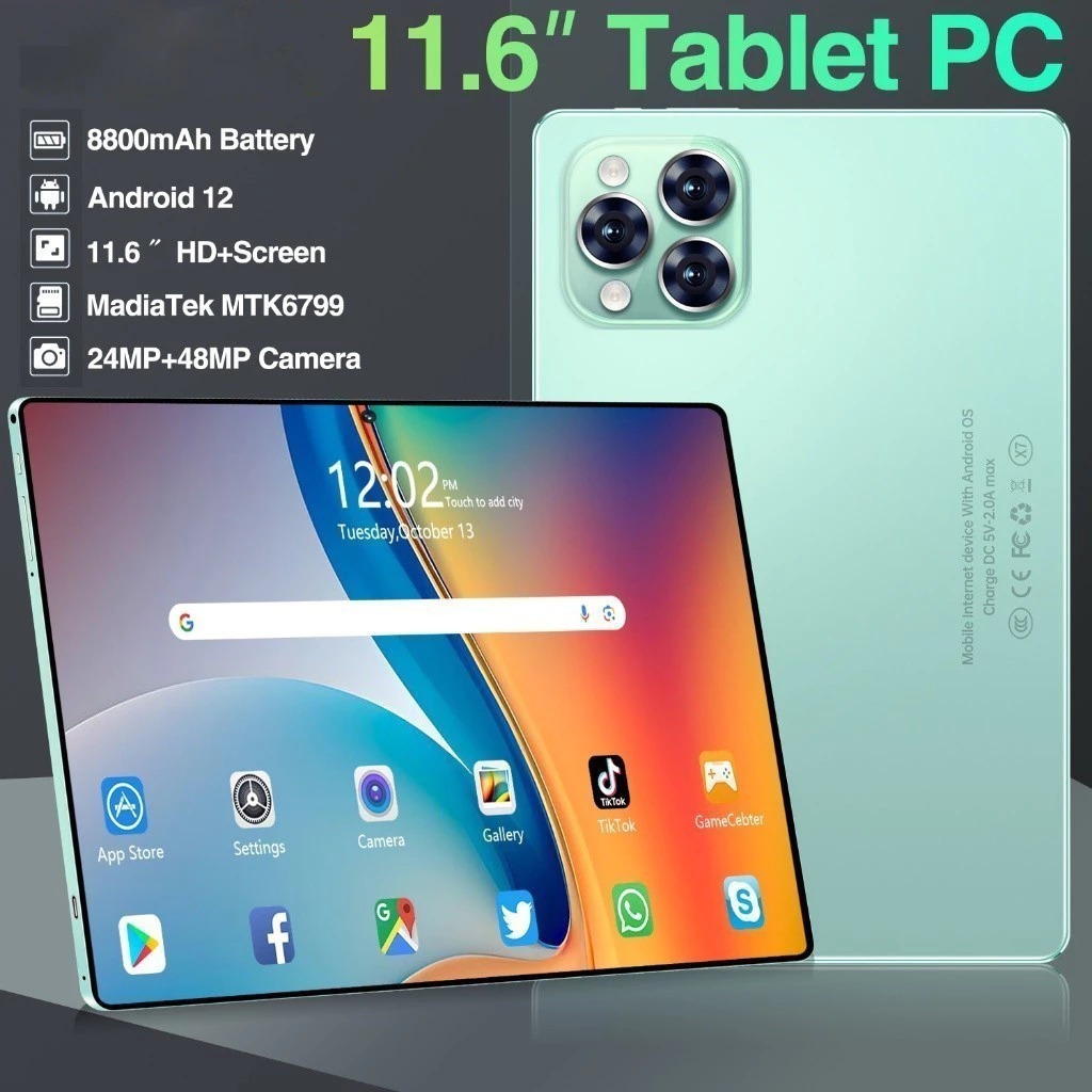 Jual Tablet Android Tab 12inch Layar Full Screen Layar Besar Wifi 5G ...