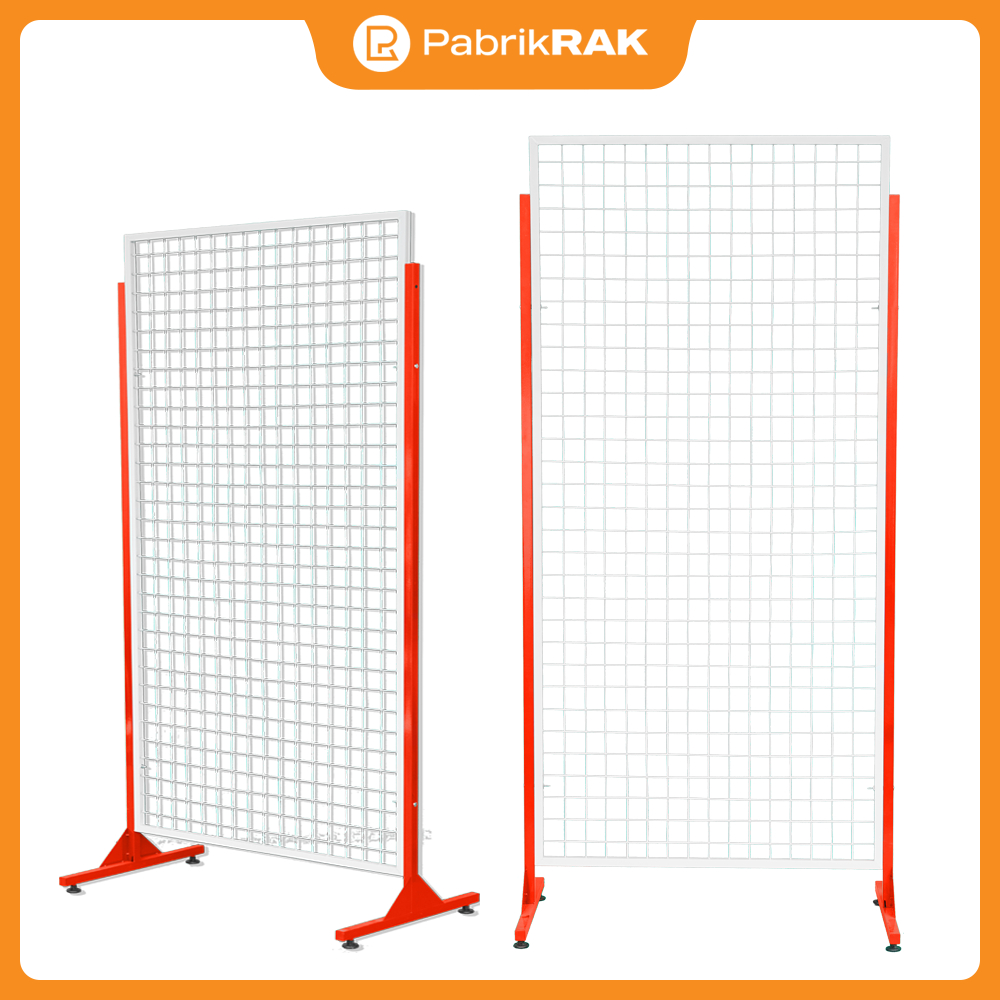 Jual PABRIKRAK Rak Mundo Standing Backmesh Tiang Ram Rak Gantungan ...