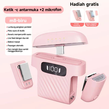 Koorfly Kf M01 Microphone Konten Kreator Jarak 40m Noise Cancelling Mode Multifungsi