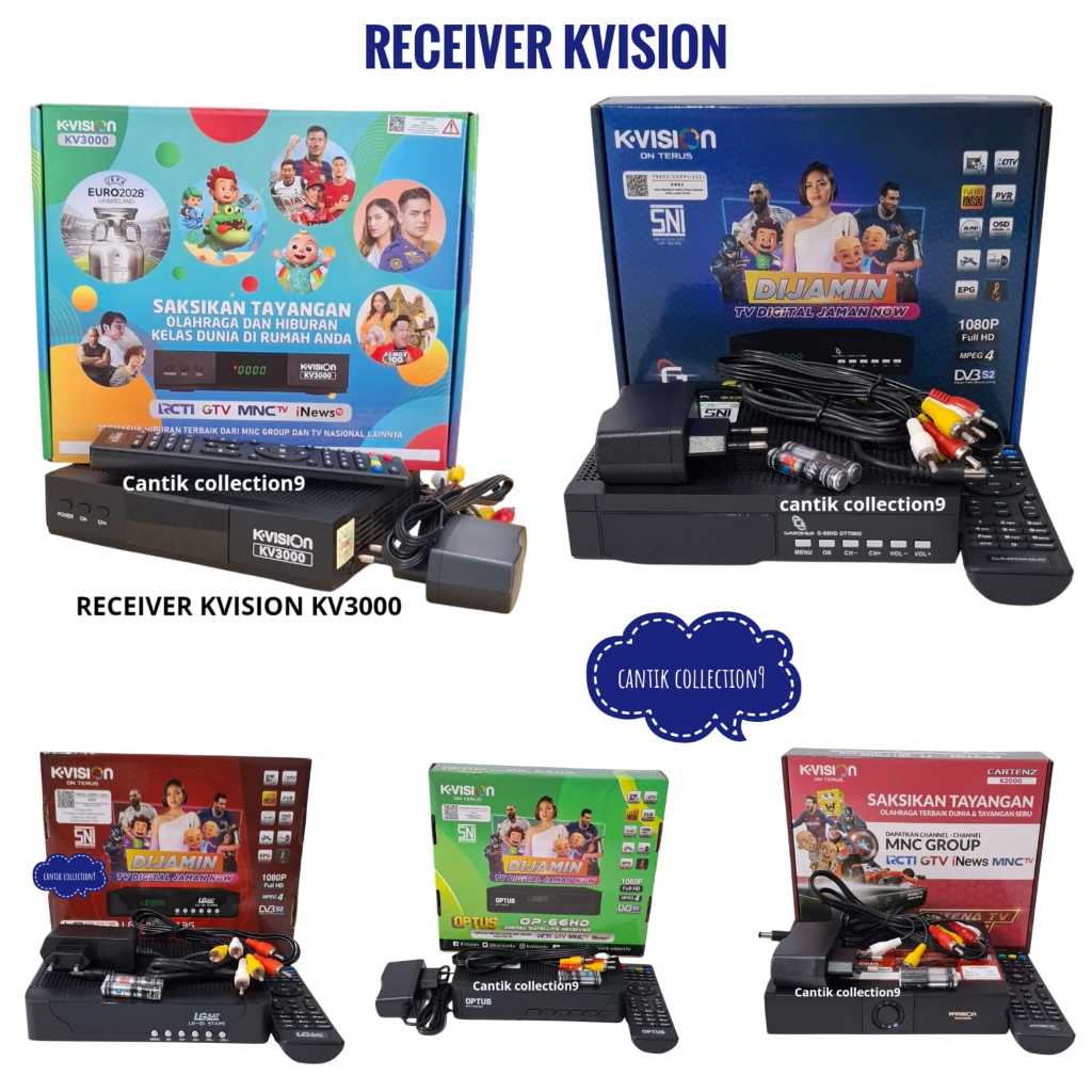 Jual Receiver Parabola Kvision Kv3000-Lgsat-Gardiner-Optus-CartenzK2000 ...