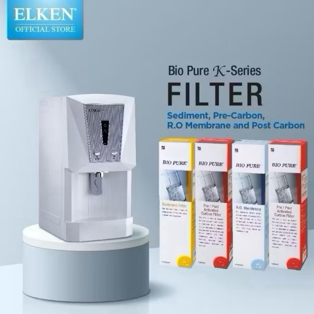Jual Elken Bio Pure RO Membran Filter Sedimen 1 Set (4pcs) | Shopee ...