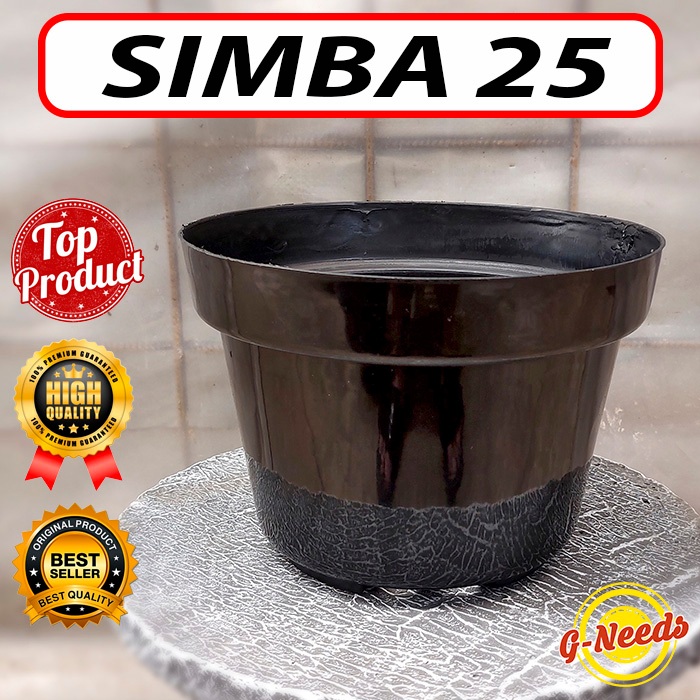 Jual Pot Plastik Hitam SIMBA 25 Bahan Berkualitas Tebal | Shopee Indonesia