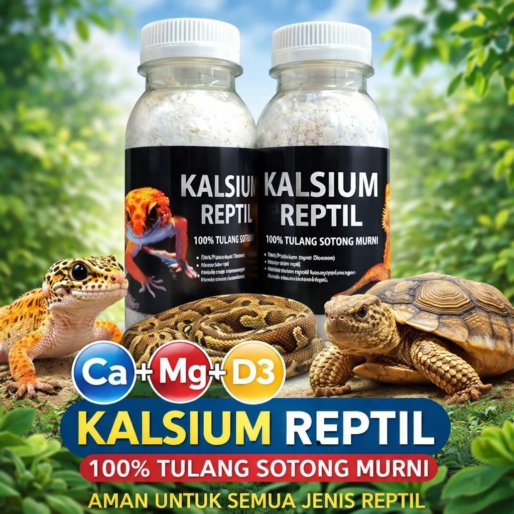 Jual CALCIUM BOTOL - Kalsium Gecko PLUS Vitamin Calcium Reptil Bearded ...