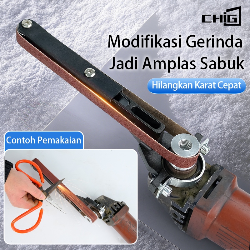 Jual 1 Set Adapter Gerinda Tangan Konversi Belt Sander Bracket Handheld ...
