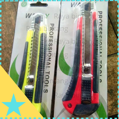 Jual Cutter Besar wanly 18 MM silet pisau cuter pemotong serbaguna ...