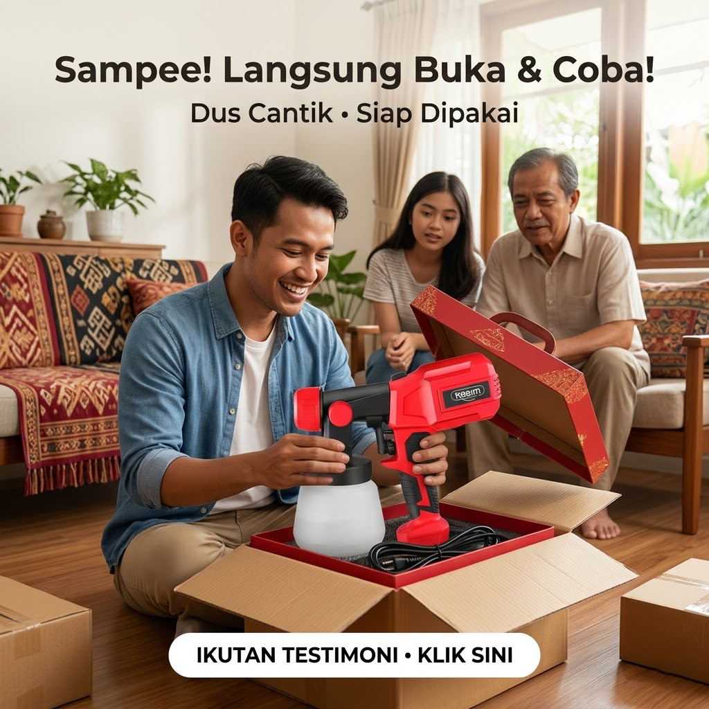 Jual Reaim Spraygun Cat Semprot Alat Vat Semprot listrik 1200ML ...