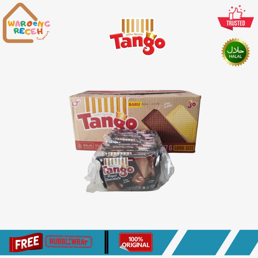 Jual Tango Wafer 2000 Long Chocolate 37 Gram 1 Dus isi 6 Pack @10 Pcs ...