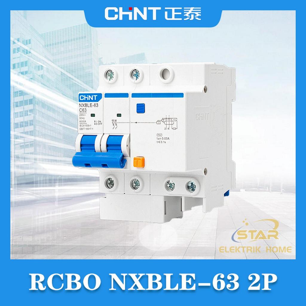 Jual RCBO MCB CHINT NXBLE-63 2P 6KA 30MA 6A 10A 16A 25A 32A 40A 50A 63A ...