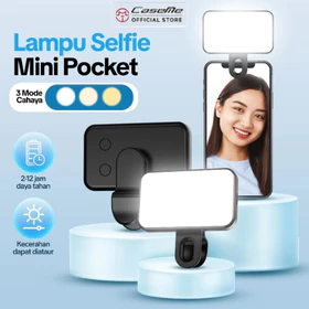 Caseme Ring Light Clip PL4 PRO LED 360° Lampu Selfie Portable 3 Mode