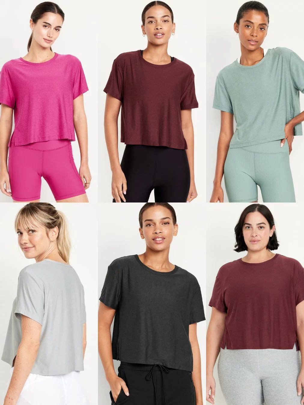 Kaos Lengan Pendek Wanita Semi-Crop Bahan Halus Adem  CloudMotion T-Shirt - OLN-2157