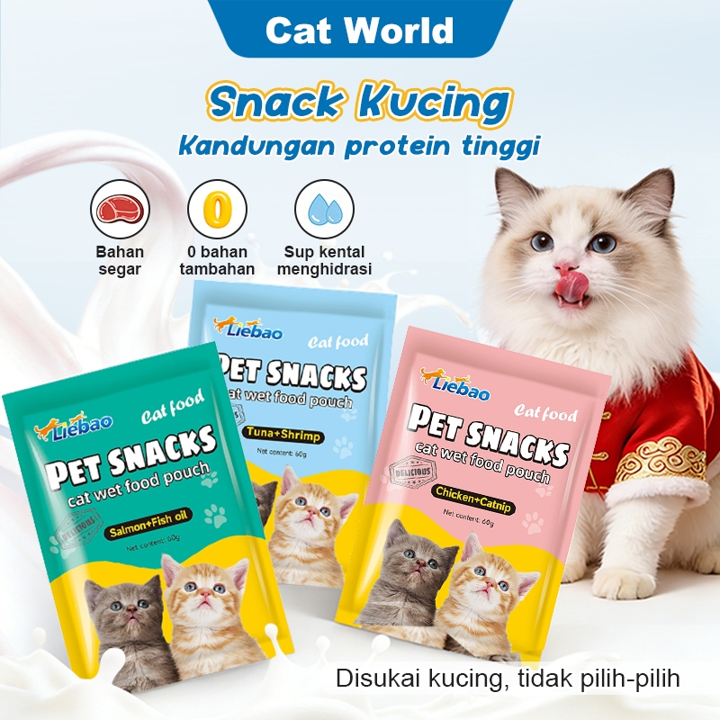Jual Makanan Basah Kucing Premium 85 Persen Daging Segar Liebao Wet ...