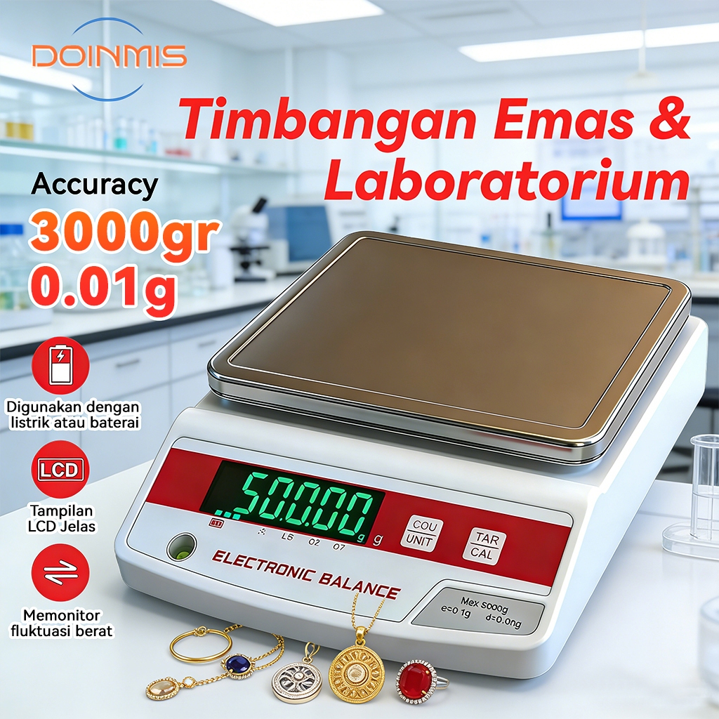 Jual Timbangan Lab timbangan emas 3000grx0.01gr NTA Timbangan Digital ...