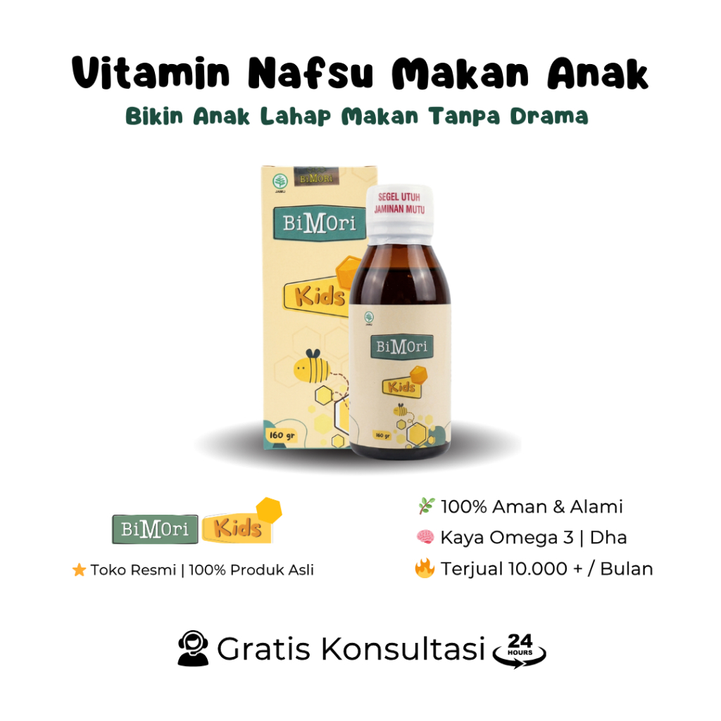 Jual Bimori Kids Vitamin Napsu Makan Untuk Anak Susah Makan Penggemuk ...