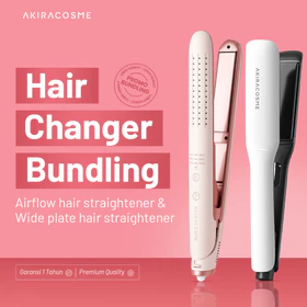 Akiracosme Paket Bundling Catokan Rambut Lurus Curly Ceramic Ion Negatif ACR3 V386